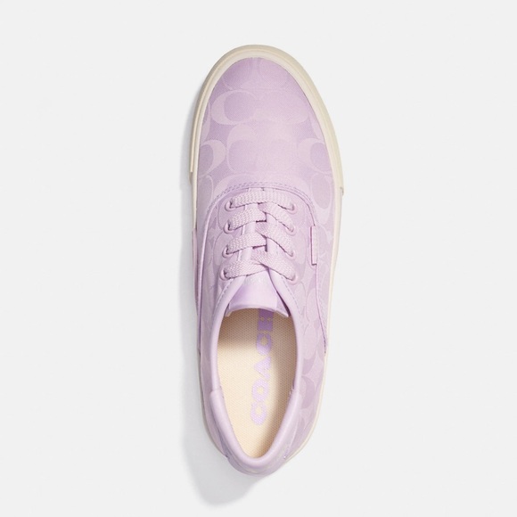 Coach Citysole Skate Sneaker with Recycled Signature Jacquard in Violet - Picture 5 of 6